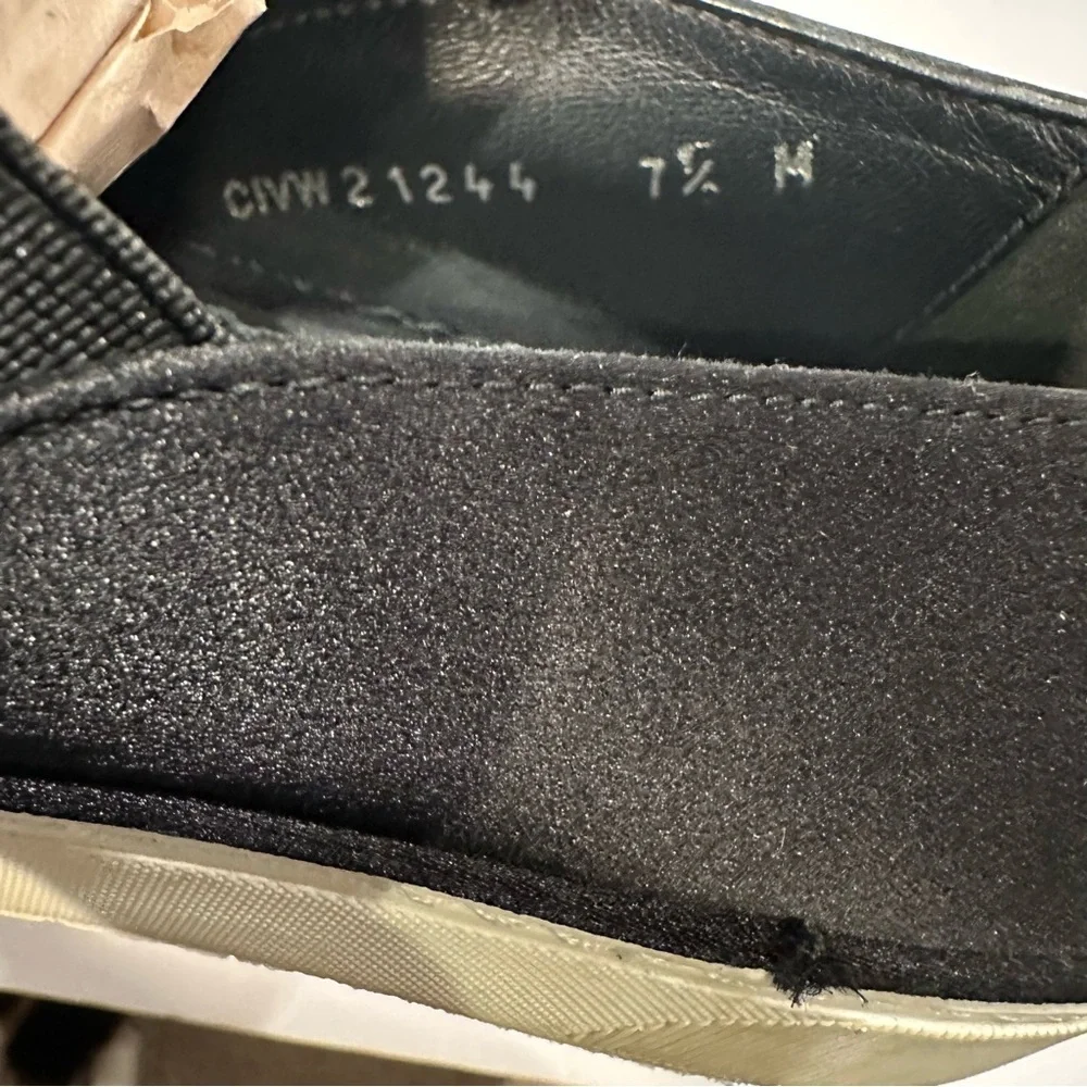 Stuart Weitzman Black Satin Bowgal Bow Slip-on Platform Sneakers Woman's